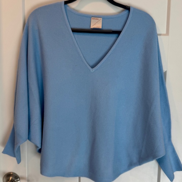 Kerisma long sleeve sweater, S/M, Light Blue, EUC - Picture 1 of 7